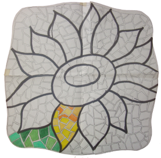 dibujo-mosaico-girasol dibujos-mosaico