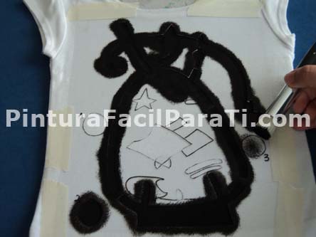 decorar-camisetas manualidades-de-pintura