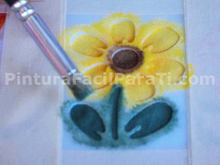 pintar-girasoles pintura-en-tela
